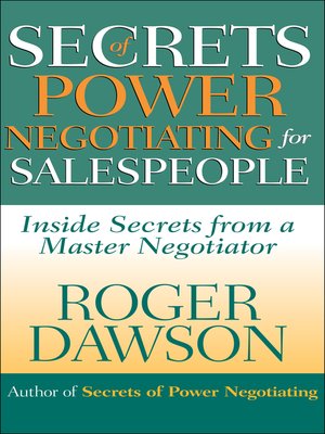 cover image of Secrets of Power Negotiating for Salespeople